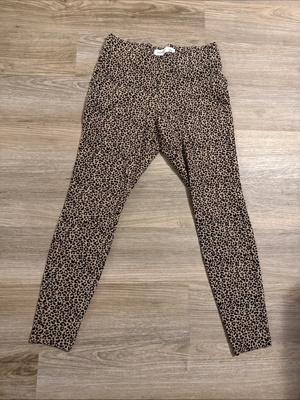 Old Navy Tan and Black Leopard Print Leggings